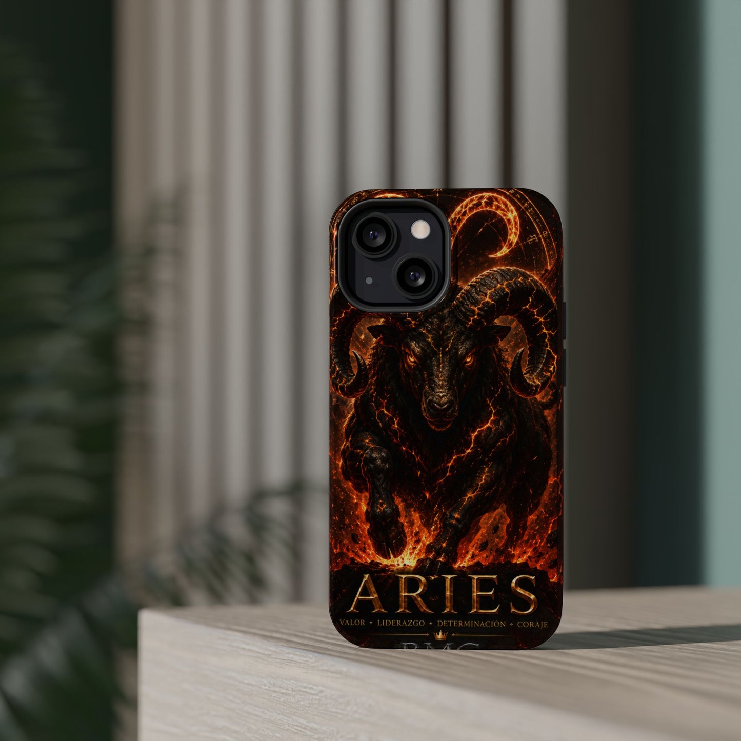 "Funda Magnética Reforzada ♈ Aries — Espíritu de fuego"