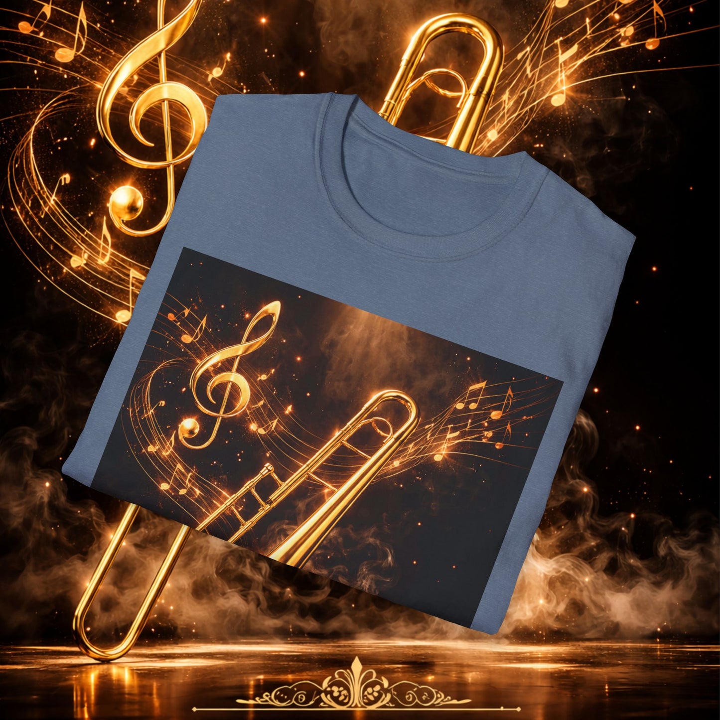 "Camiseta Trombón 🎷🔥No todos los fuegos hacen ruido… algunos tocan el alma.” 🔥🎷
