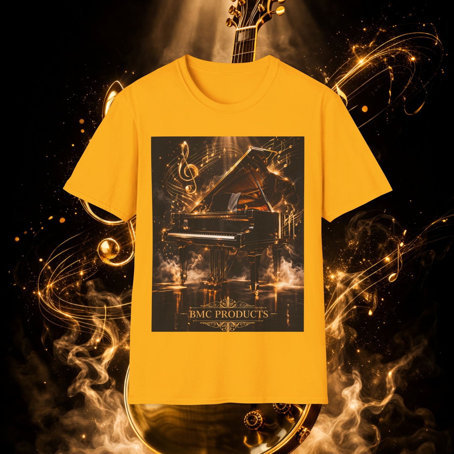 "Camiseta guitarra 🎸🔥Donde vibra una cuerda, nace una llamarada.” 🔥🎸