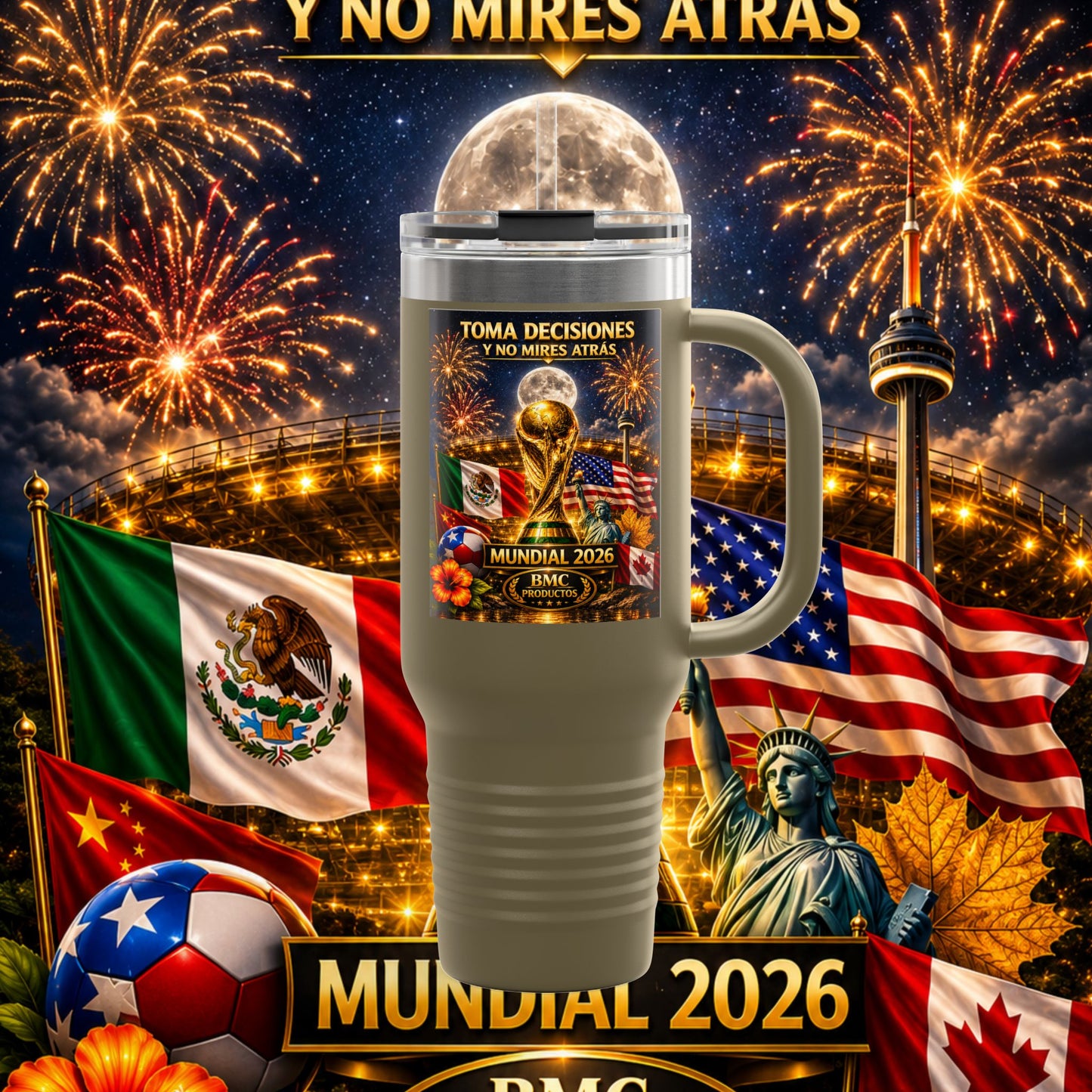 "taza de Viaje Aislada mundial 2026 noche"