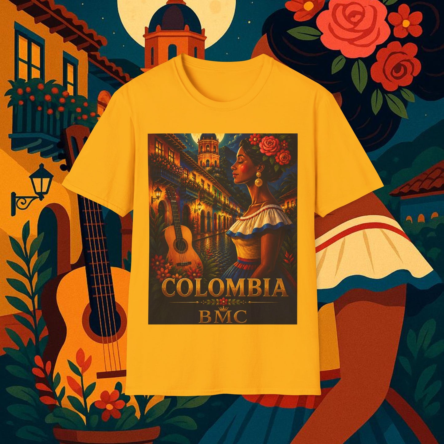 "Camiseta Colombia: Magia de Colores, Café y Tradición ☕🎨🌄"