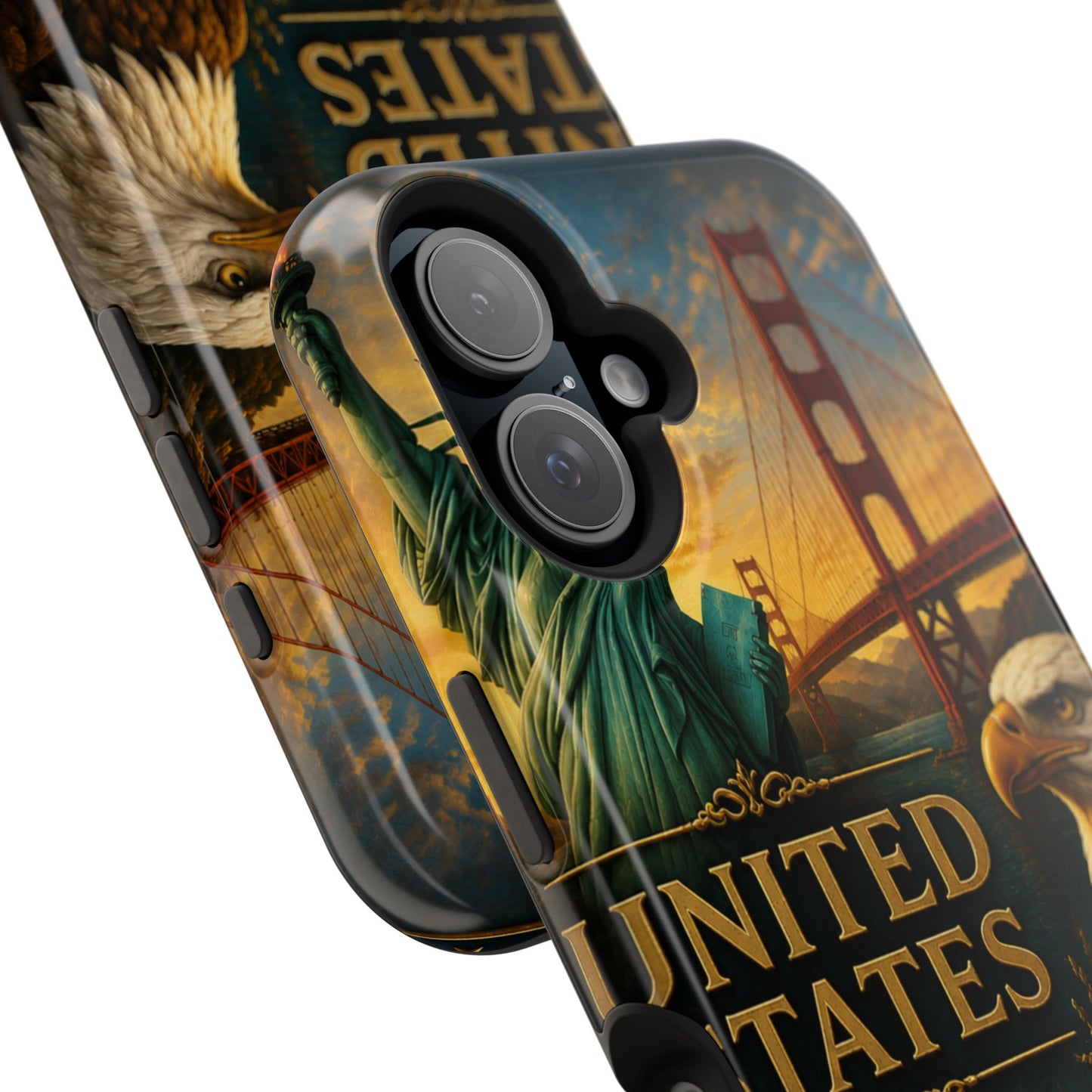 "Funda Magnética Reforzada Estados Unidos: Sueños, Libertad y Grandes Horizontes 🗽🏜️🌆"