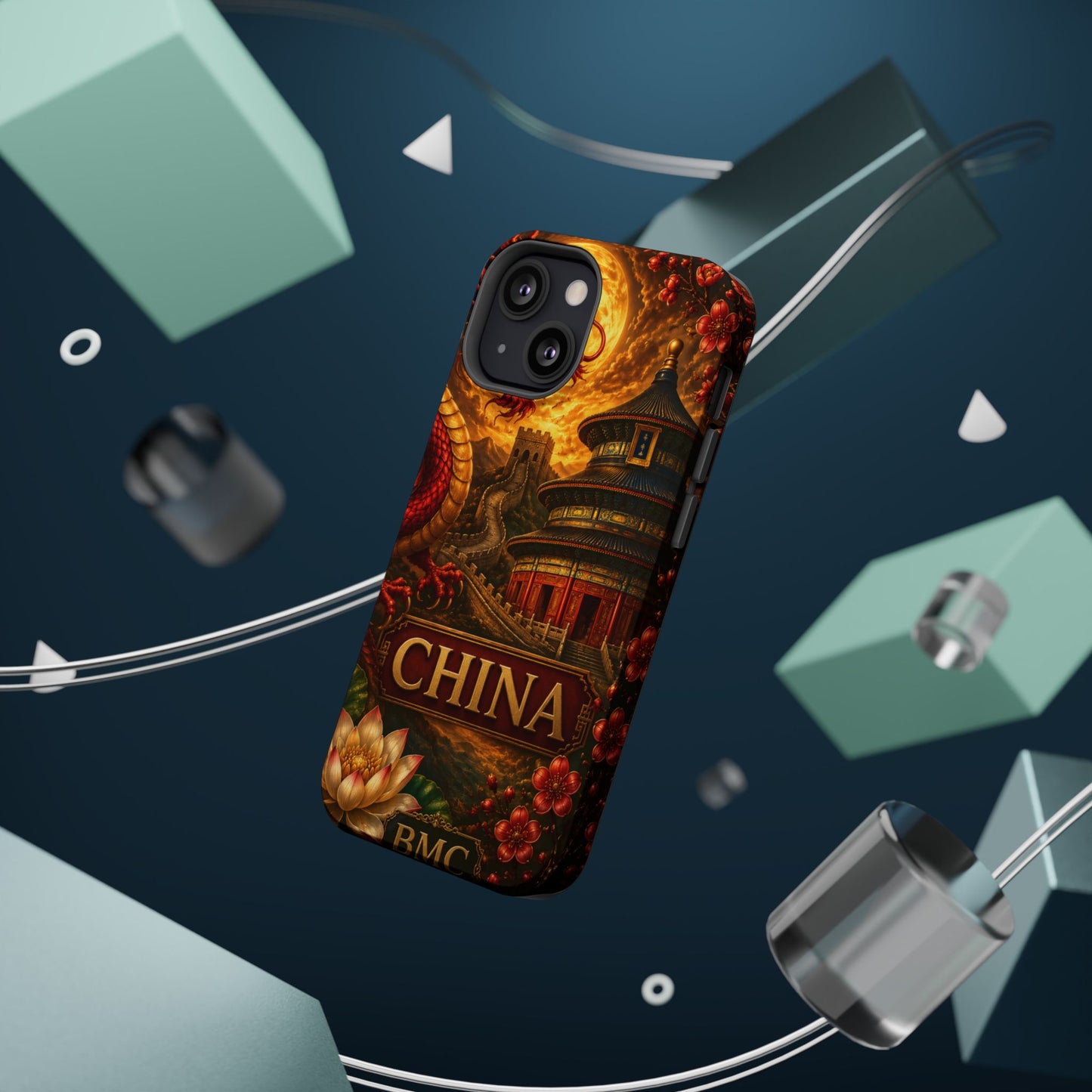 "Funda Magnética Reforzada Magnética Reforzada China – Dragones, murallas y leyendas eternas"