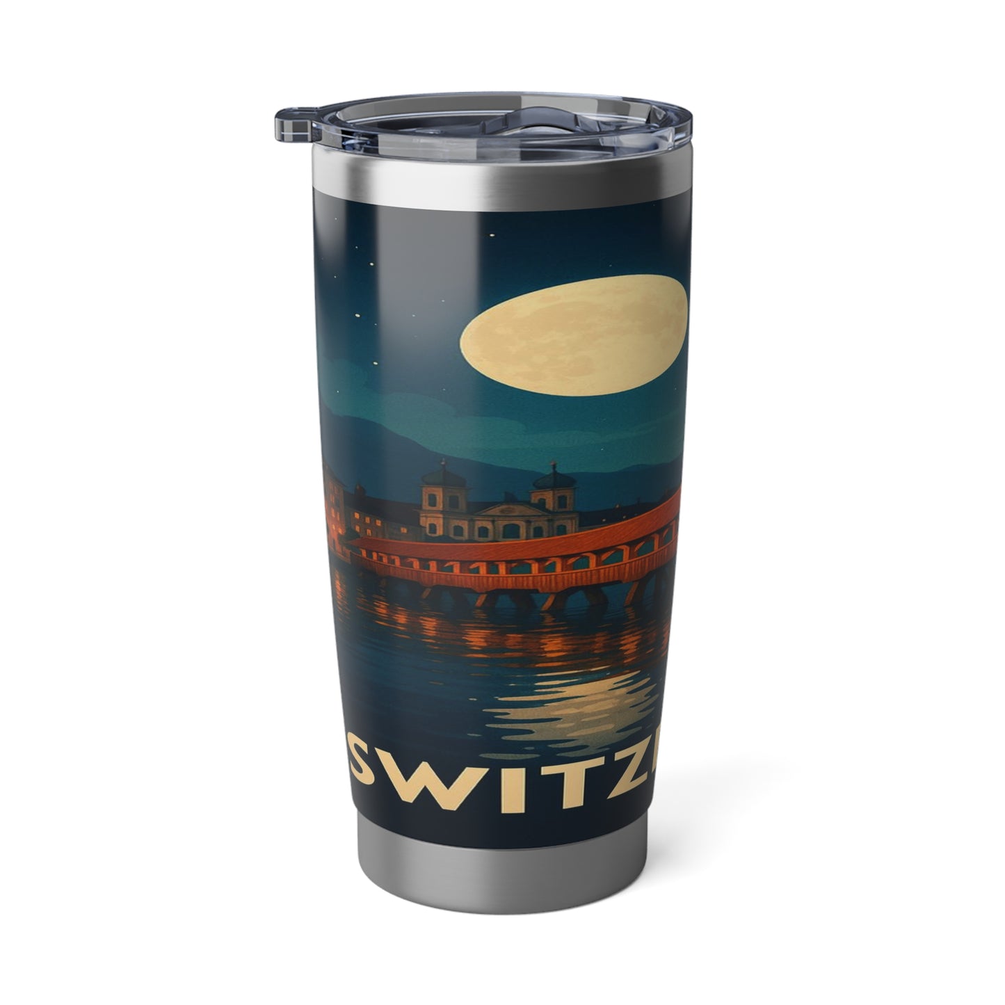 "Vaso Térmico Vagabond 20oz suiza❄️ – Tierra de montañas majestuosas y precisión legendaria"