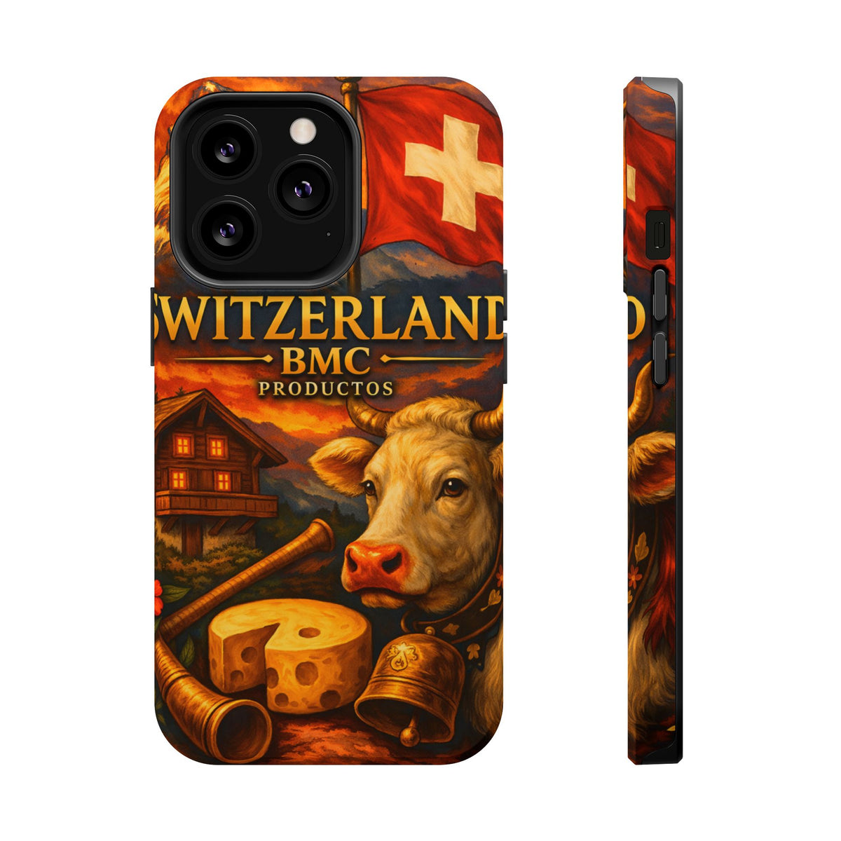 "Funda Magnética Reforzada Magnética Reforzada suiza❄️ – Tierra de montañas majestuosas y precisión legendaria"