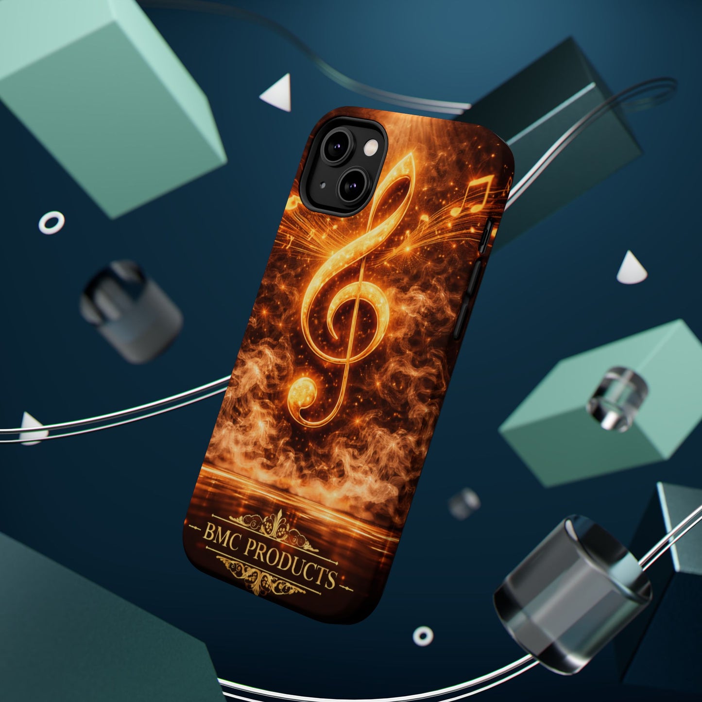"Funda Magnética Reforzada Magnética Reforzada clave de sol 🎼🔥Donde nace una nota… nace una llama.” 🔥🎼