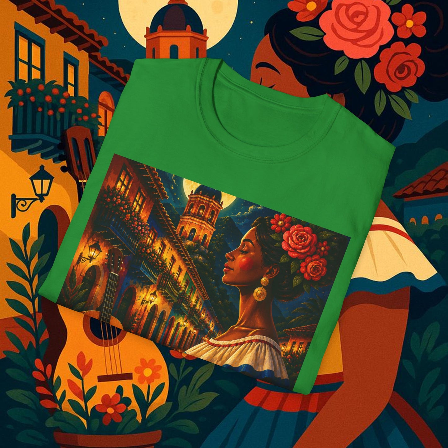 "Camiseta Colombia: Magia de Colores, Café y Tradición ☕🎨🌄"
