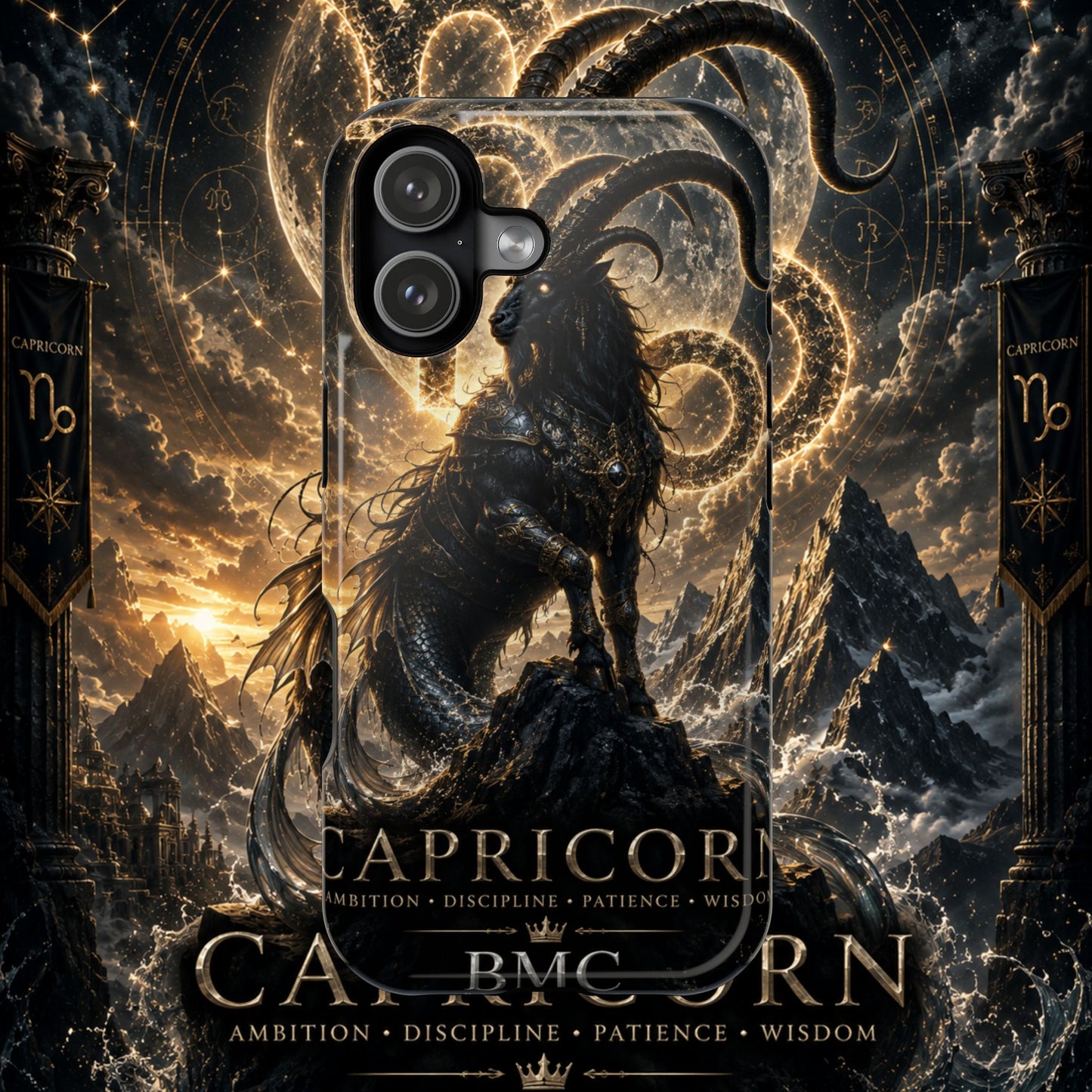 "Funda Magnética Reforzada♑ Capricornio – El Guardián de las Cumbres"