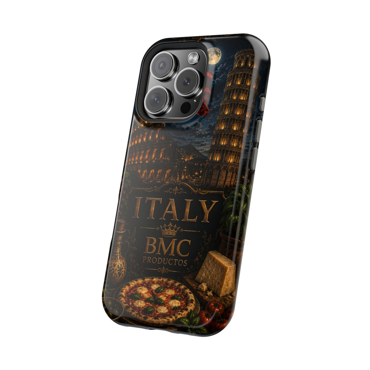 "Funda Magnética Reforzada Magnética Reforzada Italia: Arte, Pasión y Sabores Eternos 🎨🍝🏛️"