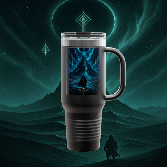 "Taza de viaje aislada🪐Templo del Cosmos"