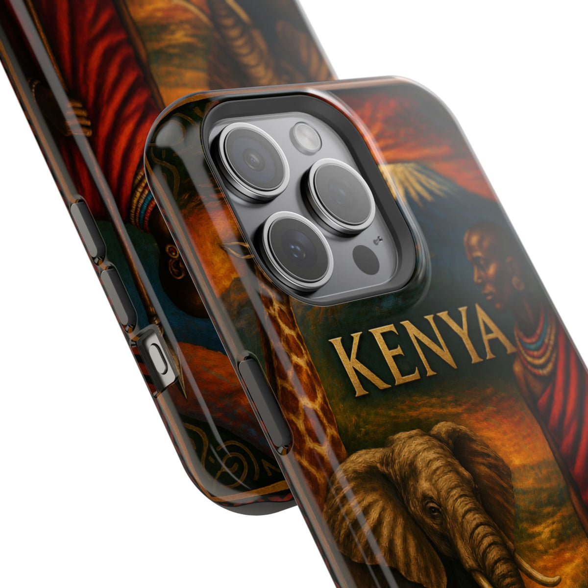 "Reinforced Magnetic Case Kenya: Wild Adventure and Land of Infinite Horizons 🦁🌄🏕️"