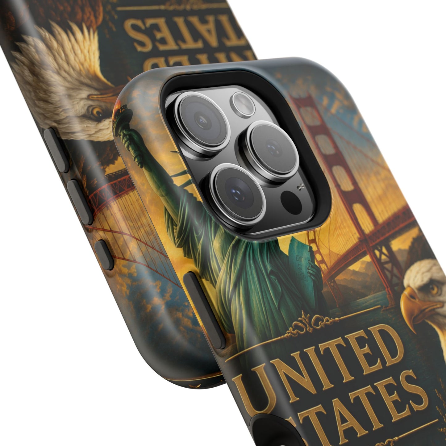 "Funda Magnética Reforzada Estados Unidos: Sueños, Libertad y Grandes Horizontes 🗽🏜️🌆"