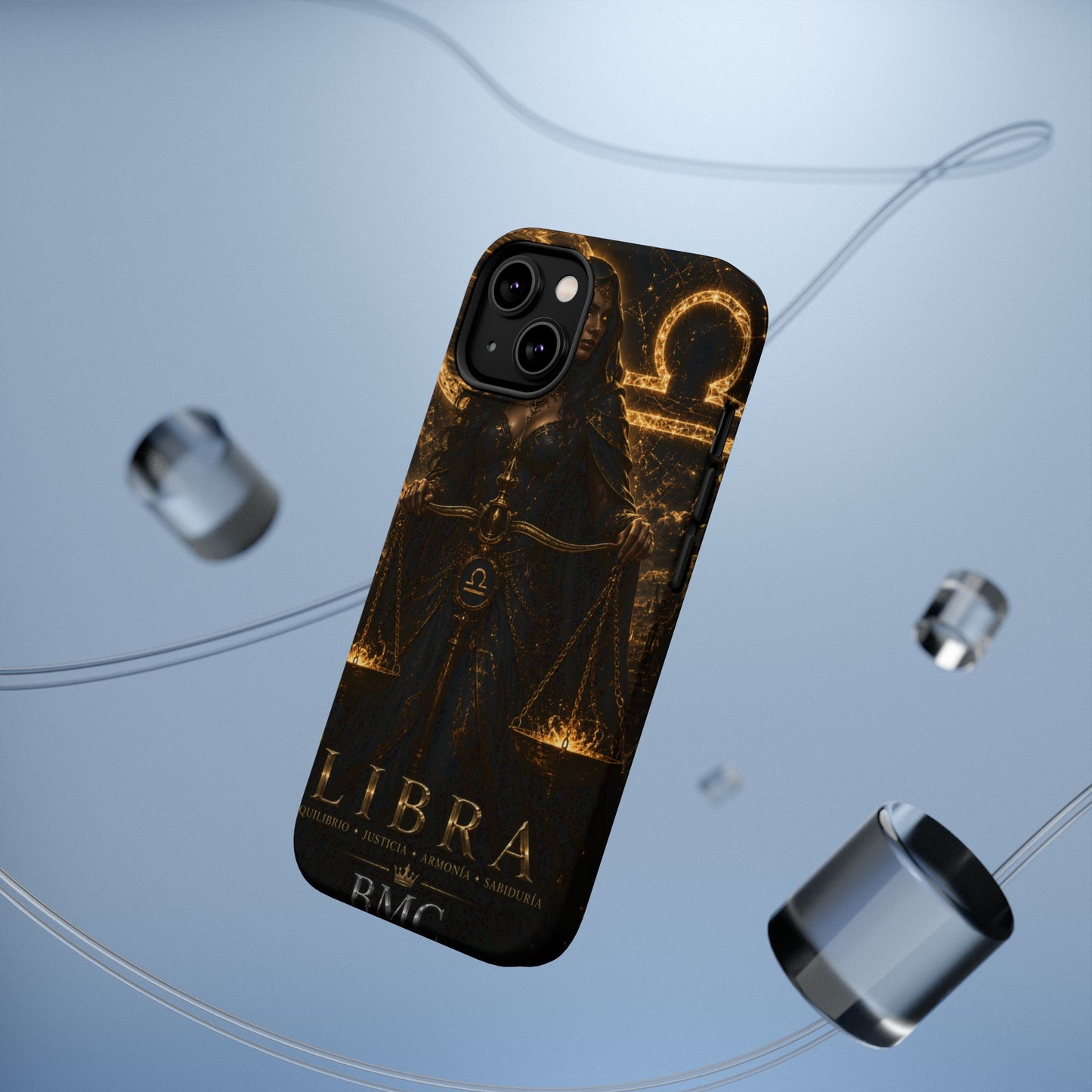 "Funda Magnética Reforzada libra– La Guardiana del Equilibrio"