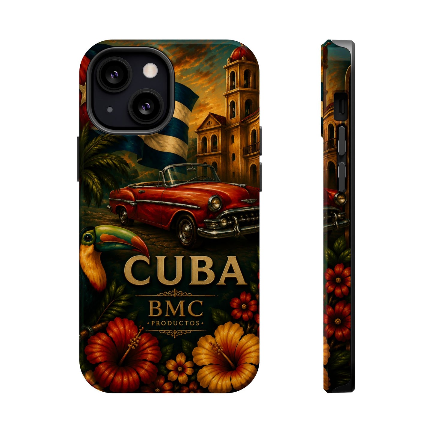 "Funda Magnética Reforzada Magnética Reforzada Cuba: Ritmo, Historia y Encanto Caribeño 🎺🚗🌴 "