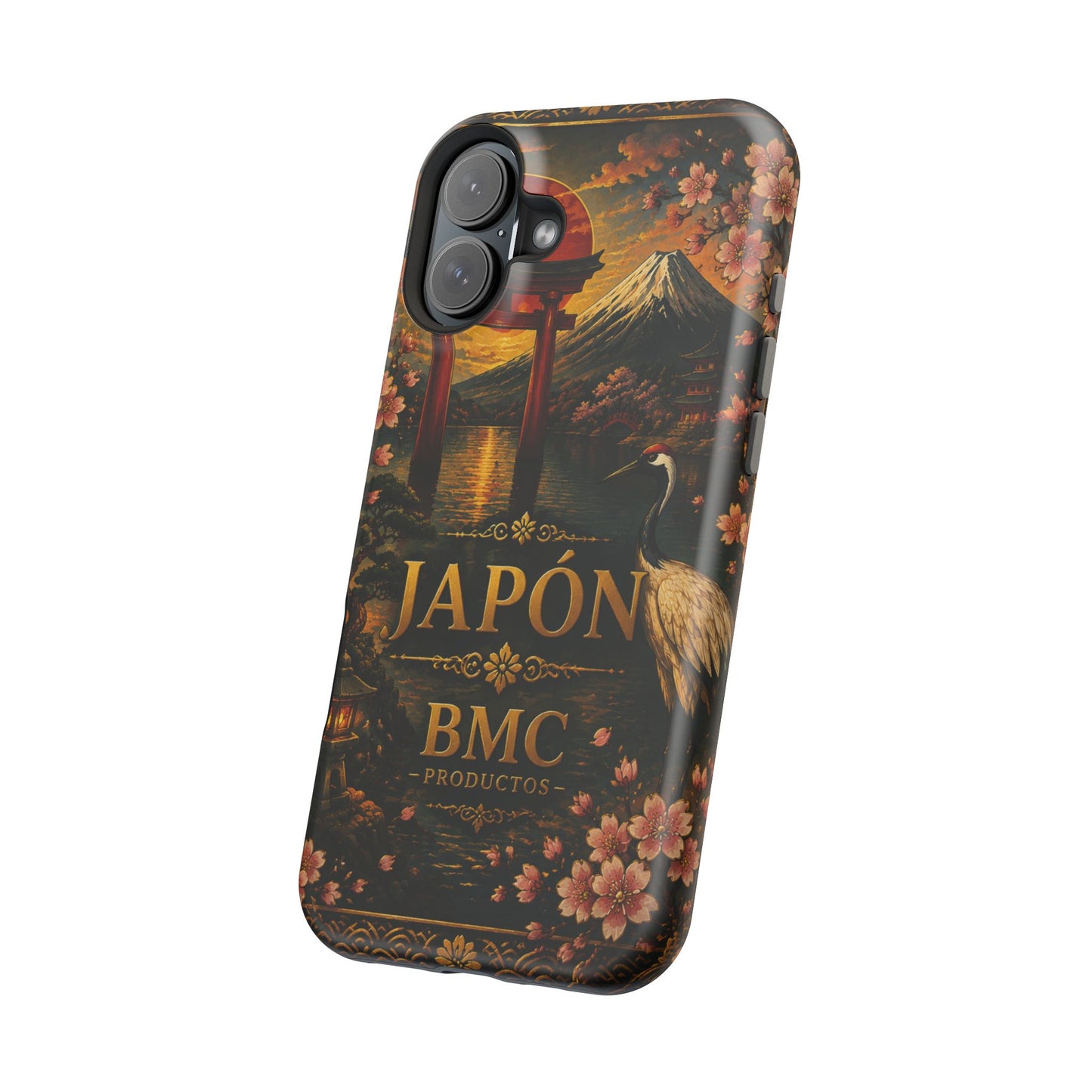 "Funda Magnética Reforzada Japón: Tradición entre Cerezos y Montañas 🌸⛩️🗻"