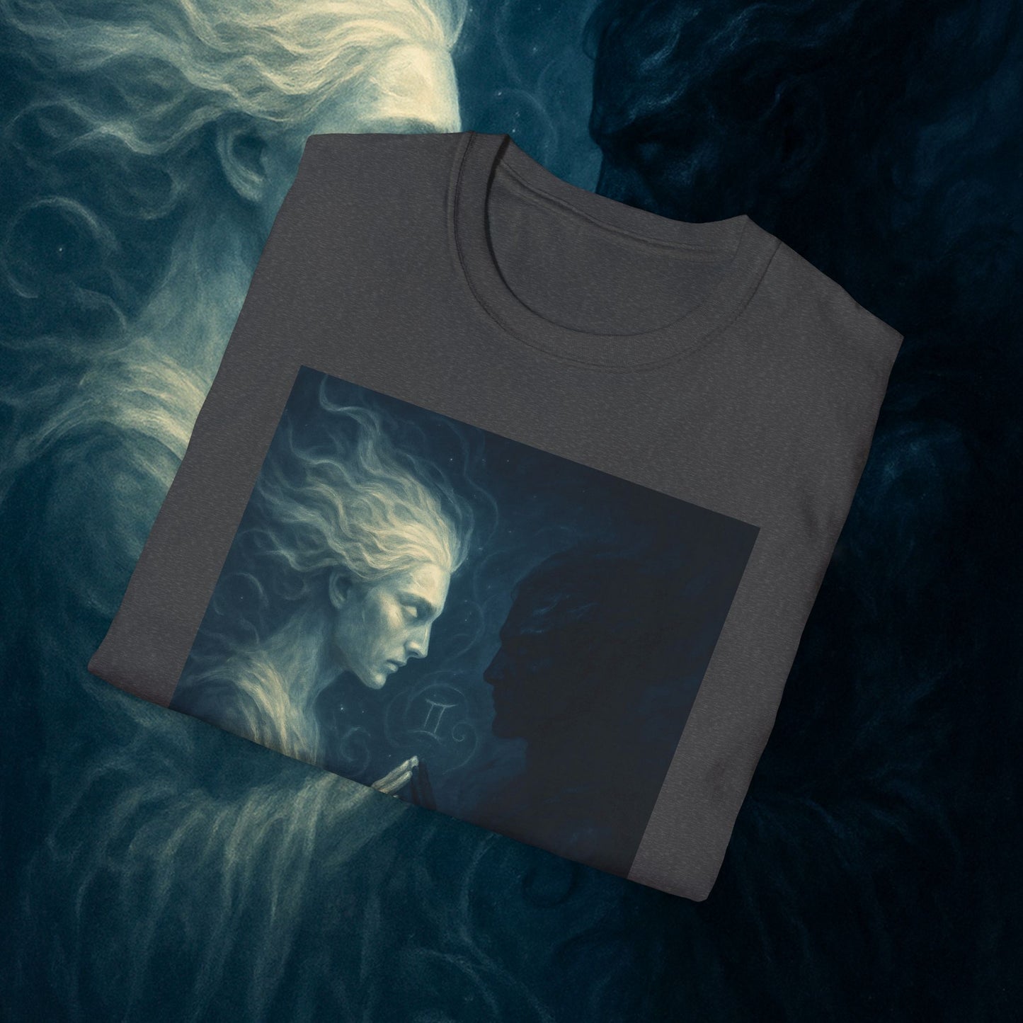"Camiseta ♊ Géminis — Reflejo del alma dividida"