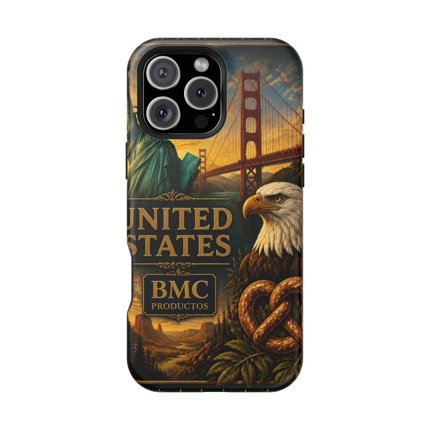 "Funda Magnética Reforzada Estados Unidos: Sueños, Libertad y Grandes Horizontes 🗽🏜️🌆"