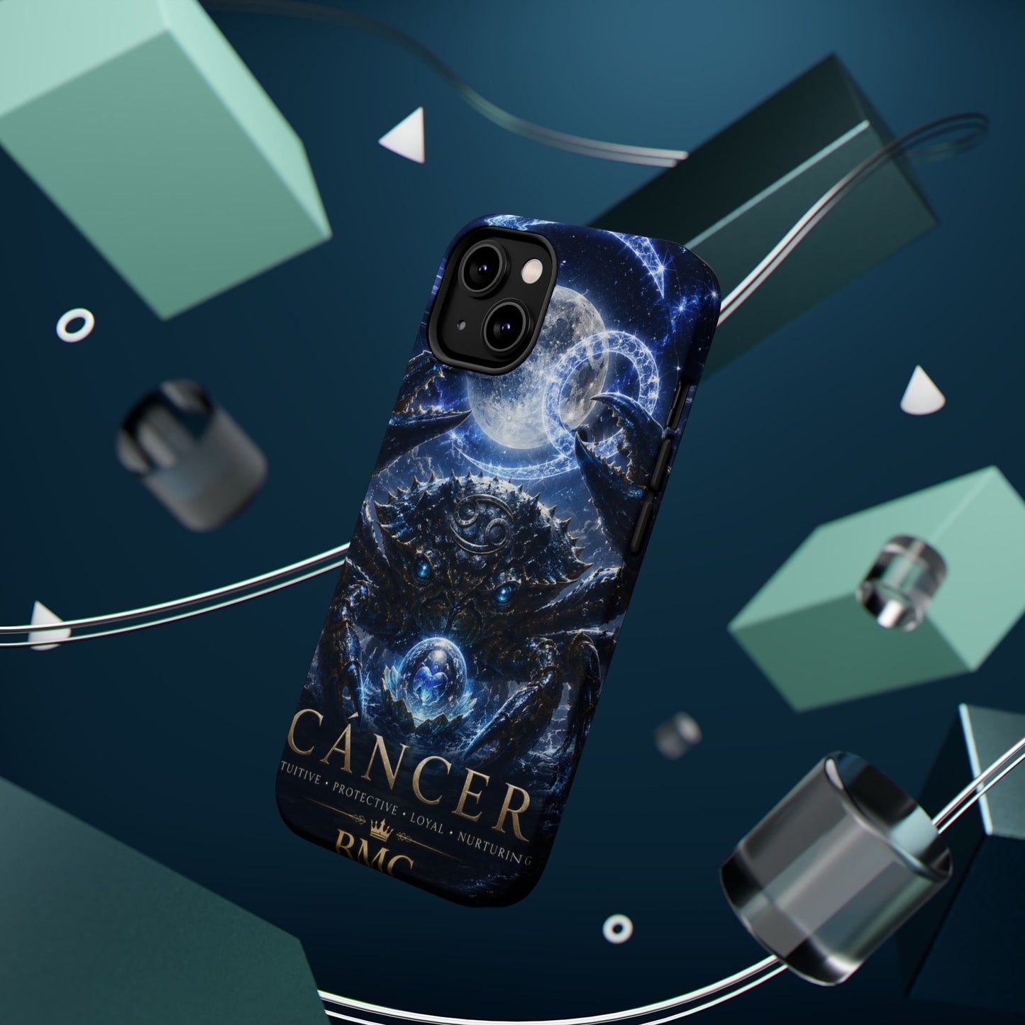 "Funda Magnética Reforzada ♋ Cáncer — Guardián de las profundidades""