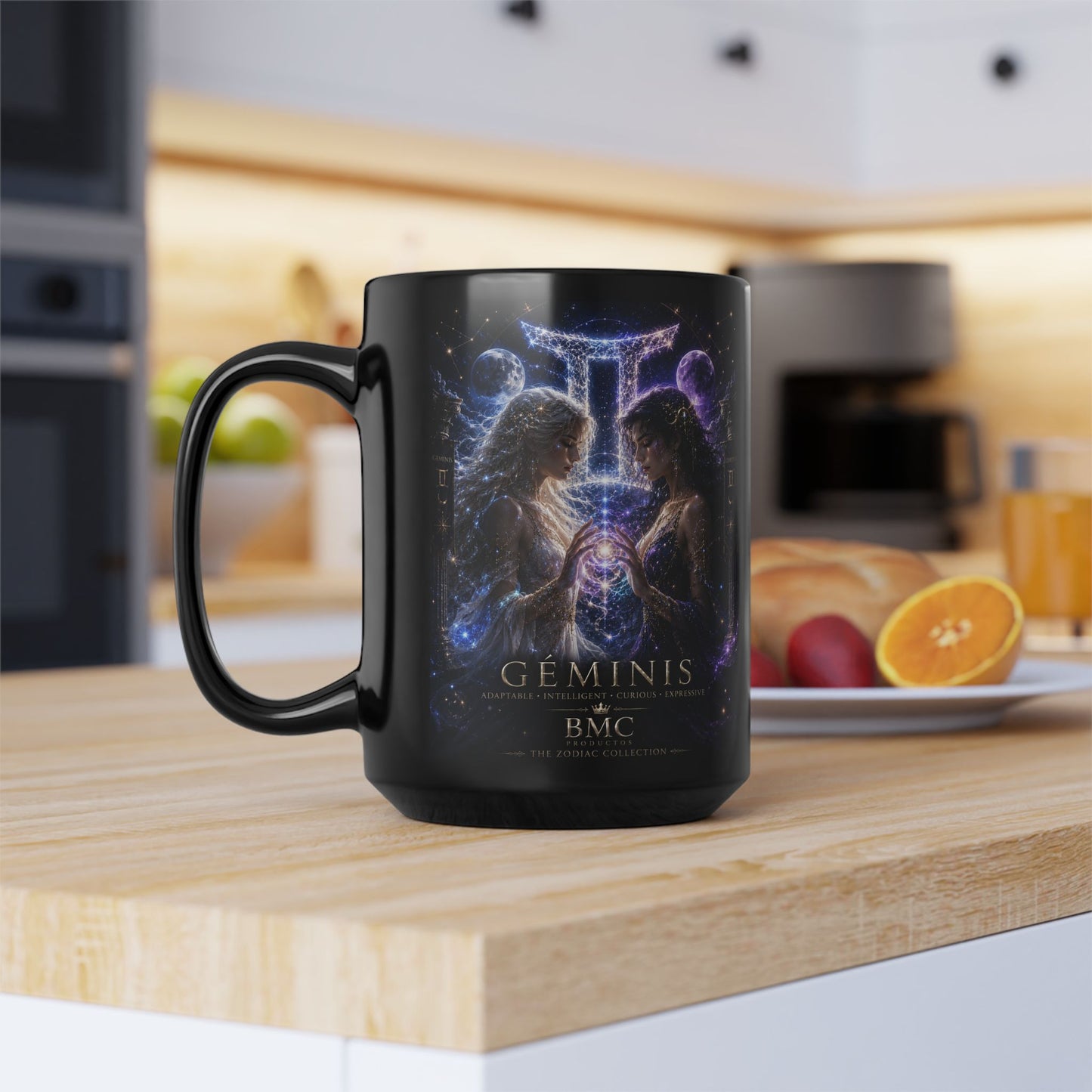 "Taza ♊ Géminis M — Reflejo del alma dividida"