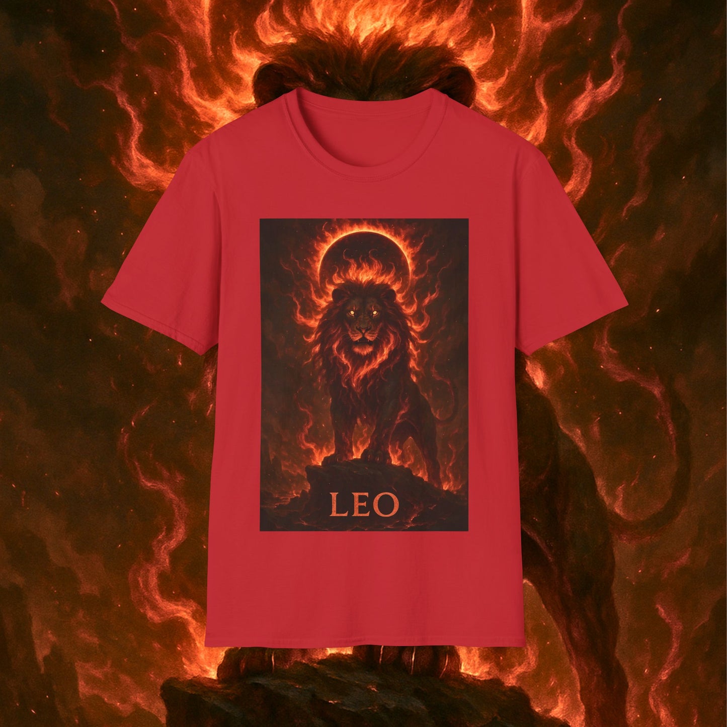 "Camiseta ♌ Leo — Soberano del fuego eterno"