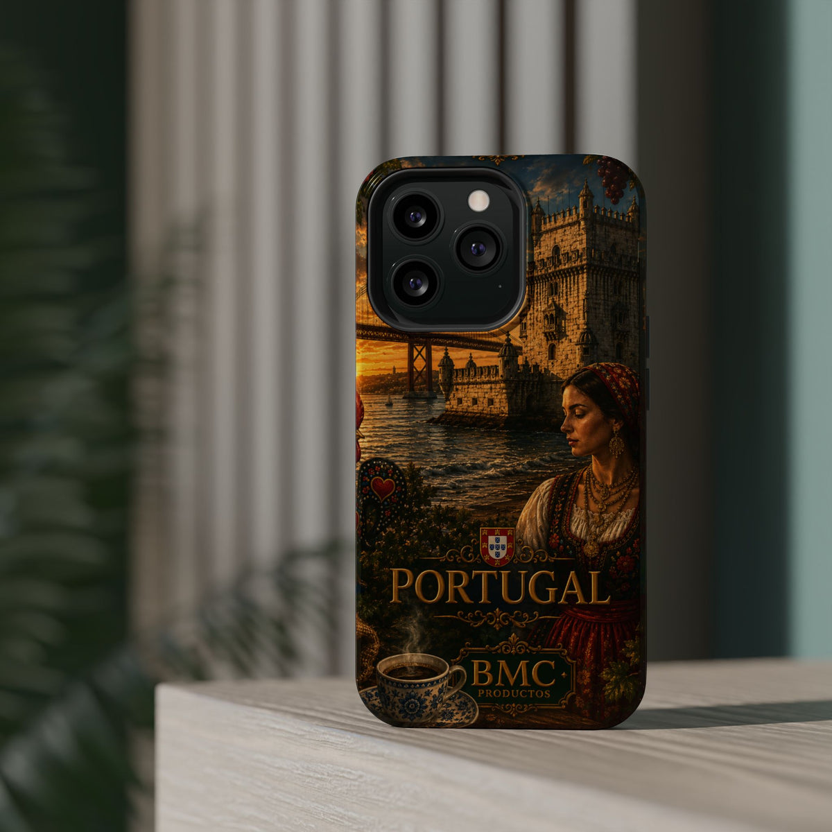 "Reinforced Magnetic Case Portugal: Atlantic Charm, Fados and Azulejos 🌊🎶🧿"