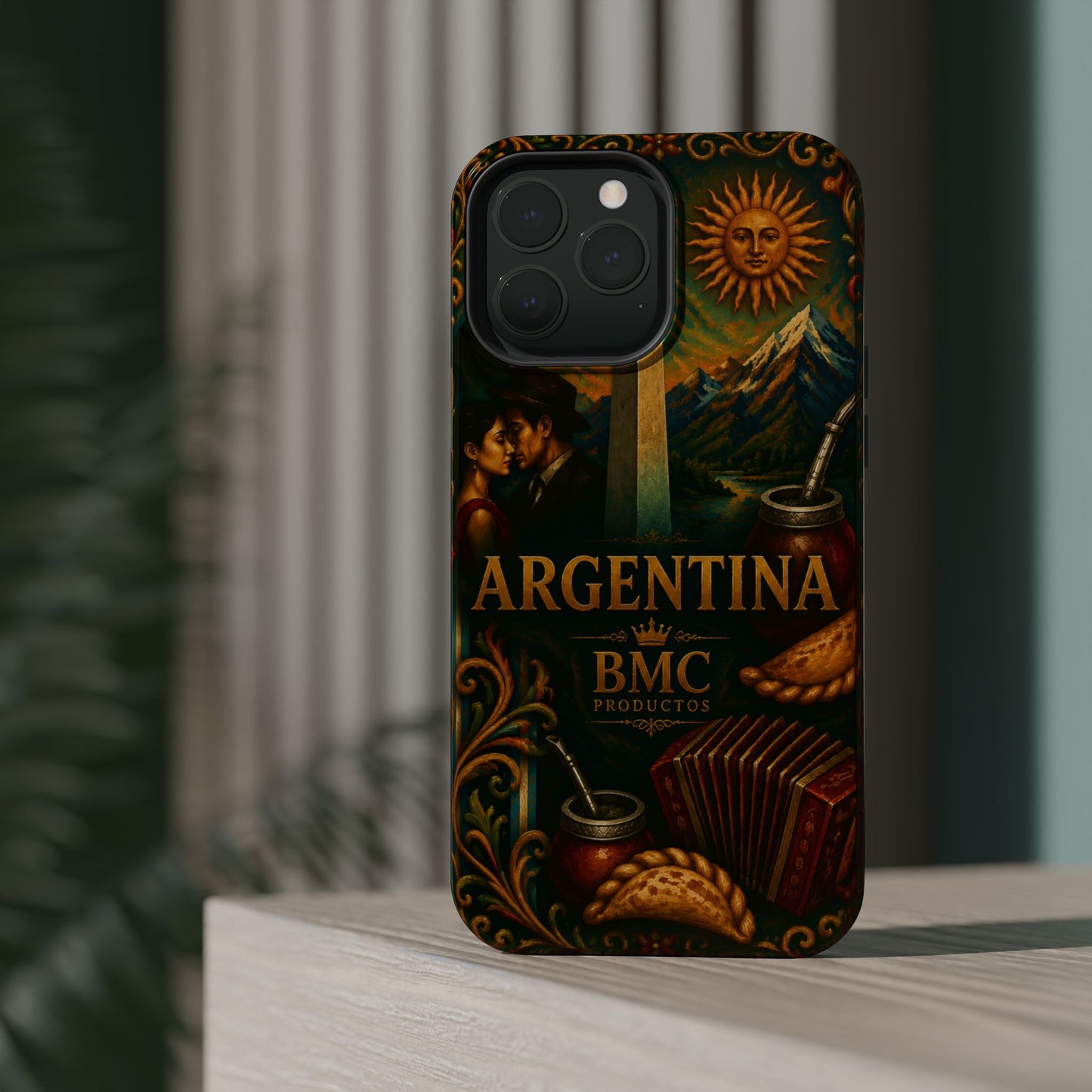 "Funda Magnética Reforzada Argentina: Pasión, Tradición y Tierra de Sueños🔥🏞️"