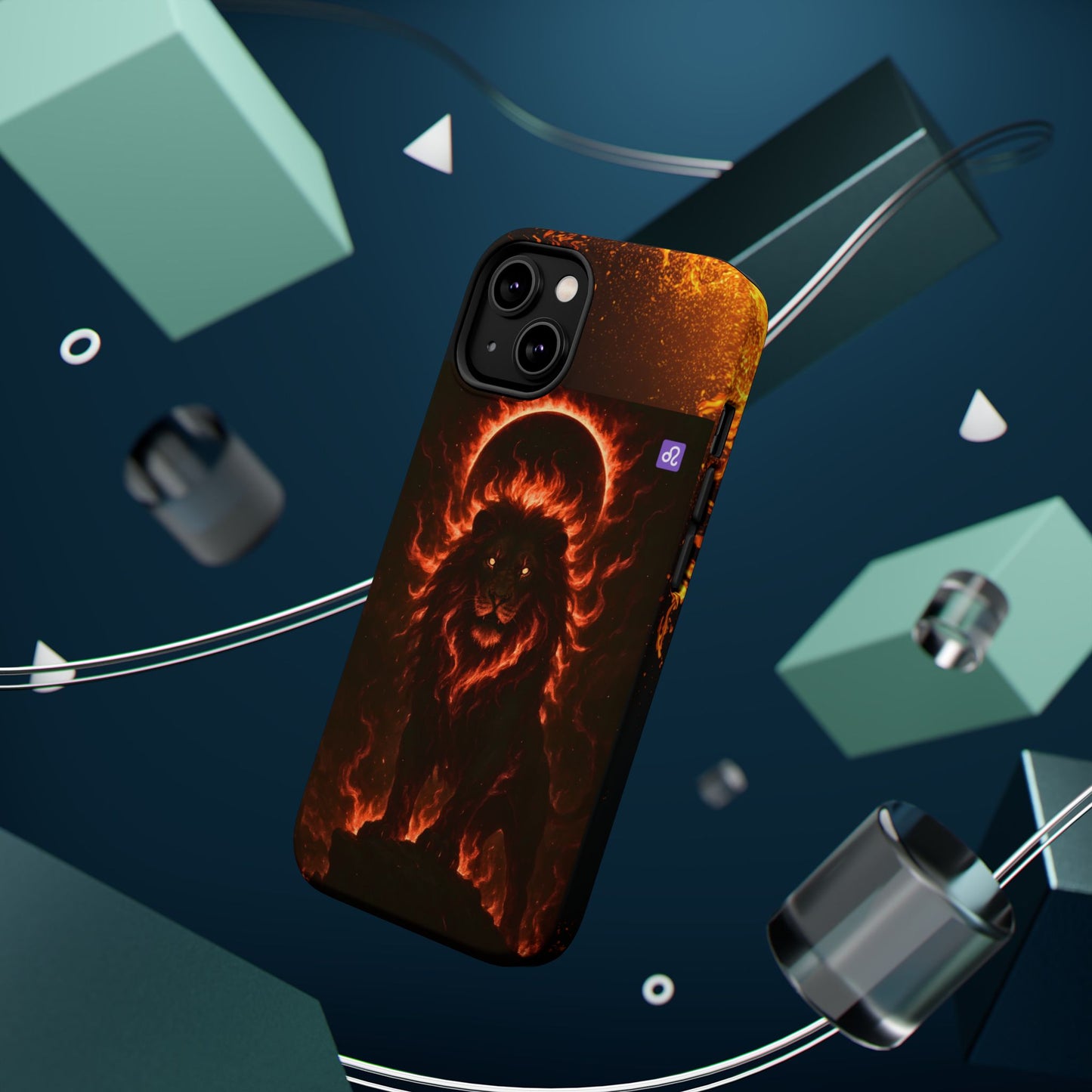 "Funda Magnética Reforzada ♌ Leo — Soberano del fuego eterno"