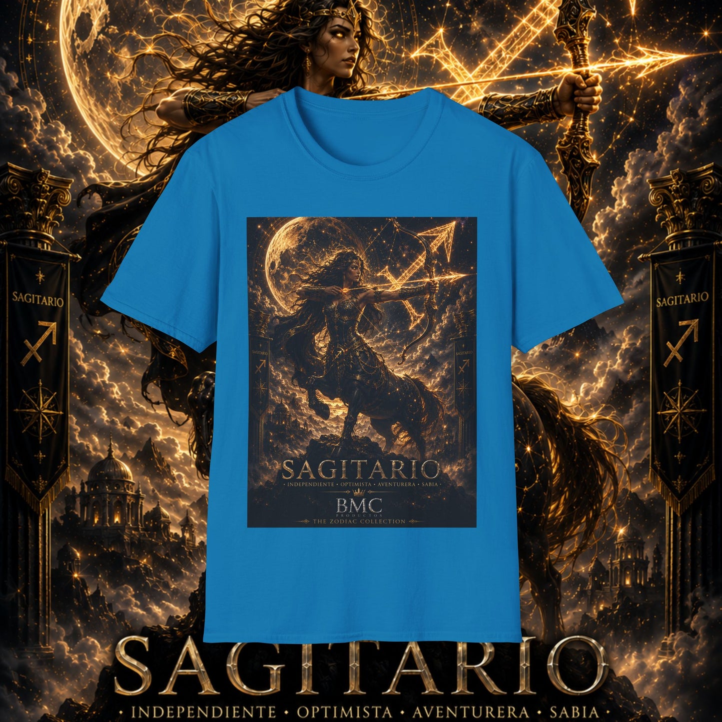 "Camiseta Sagitario M – La Cazadora del Horizonte"