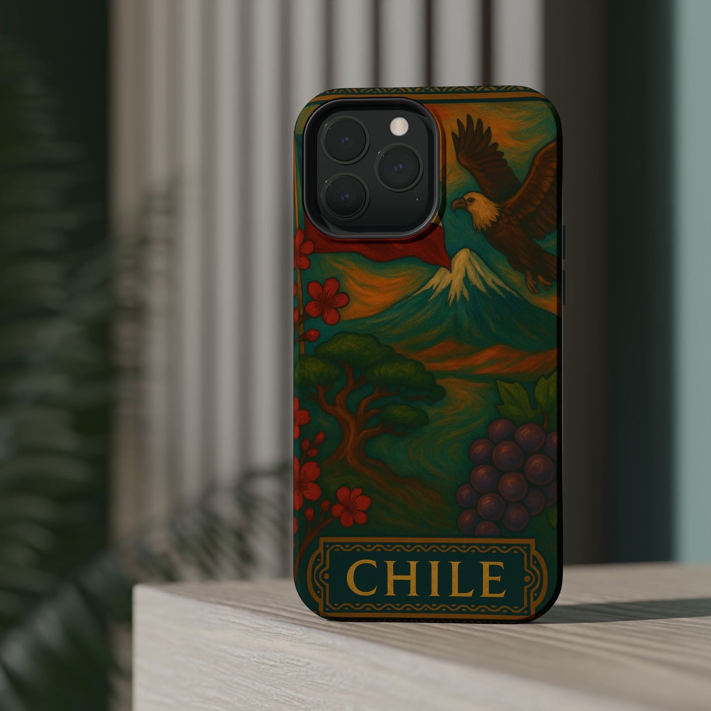 "Funda Magnética Reforzada Magnética Reforzada Chile: Naturaleza Indómita y Horizontes Eternos 🏔️🍇🏜️"