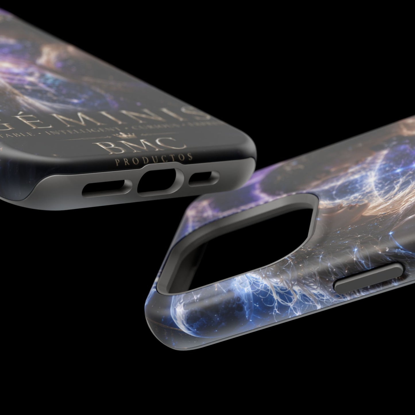"Funda Magnética Reforzada♊ Géminis M— Reflejo del alma dividida"