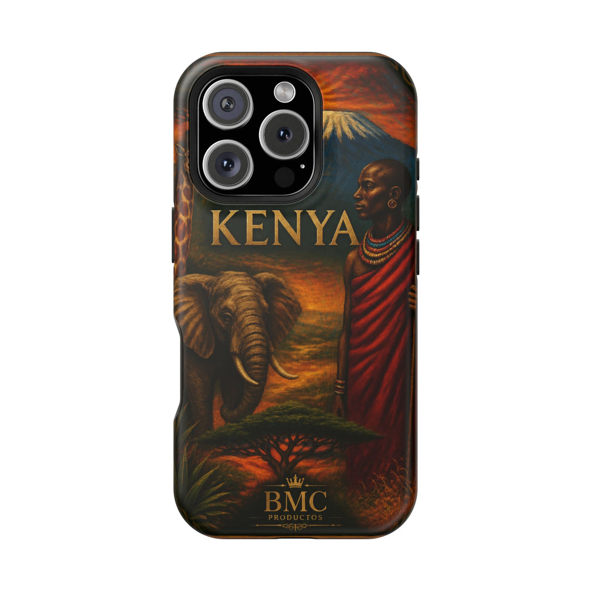 "Reinforced Magnetic Case Kenya: Wild Adventure and Land of Infinite Horizons 🦁🌄🏕️"