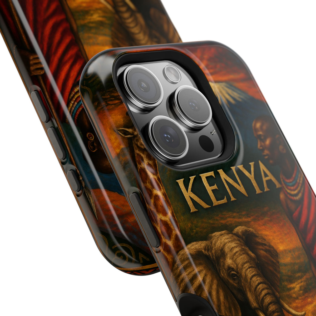 "Reinforced Magnetic Case Kenya: Wild Adventure and Land of Infinite Horizons 🦁🌄🏕️"