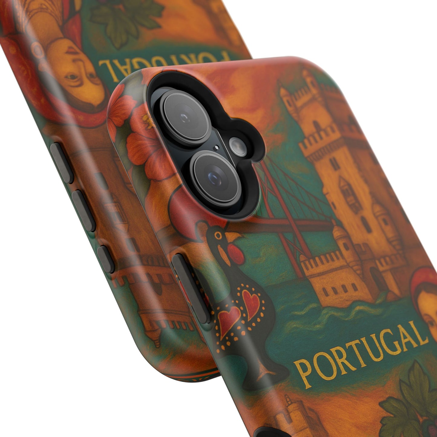 "Funda Magnética Reforzada Magnética Reforzada Portugal: Encanto Atlántico, Fados y Azulejos 🌊🎶🧿"