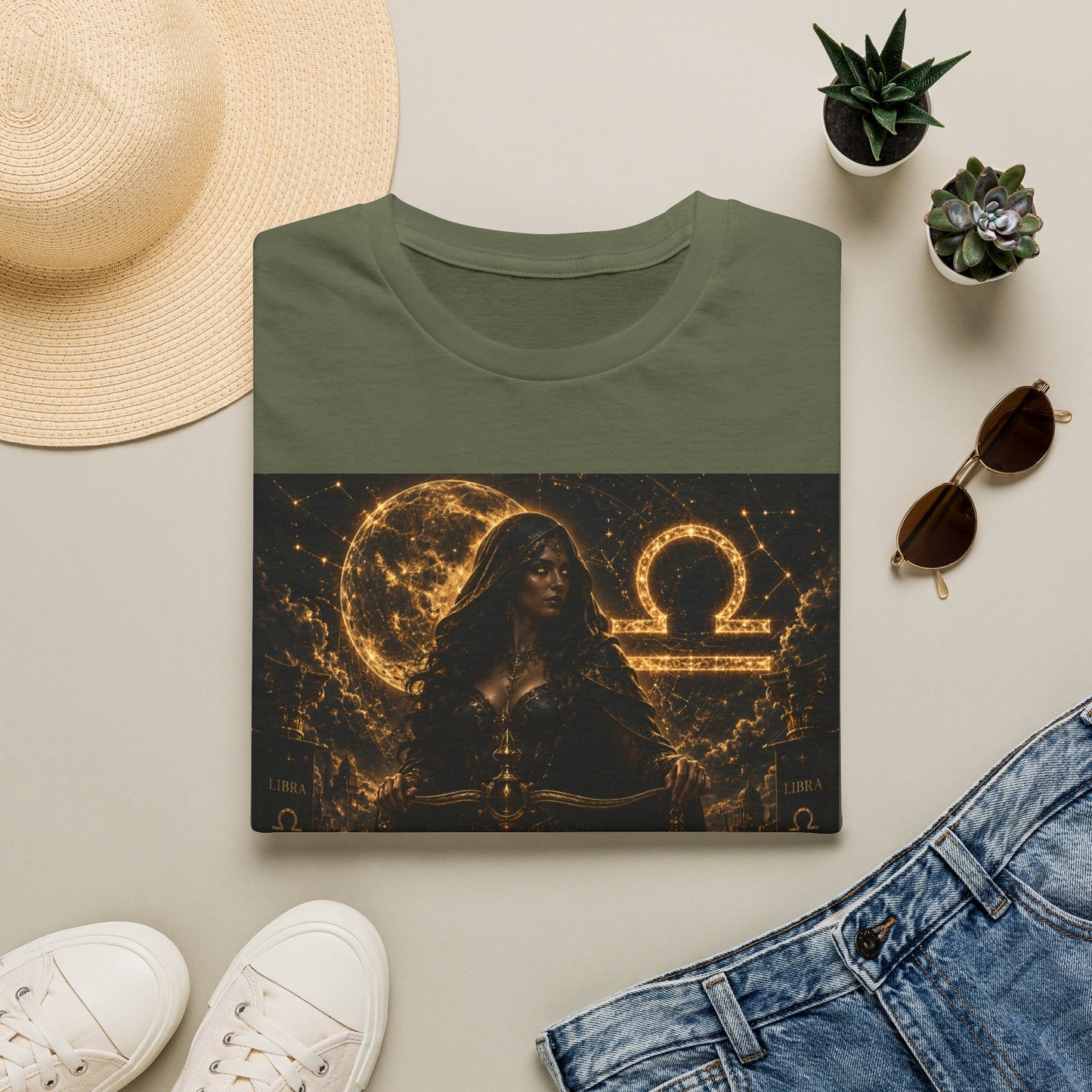 "Camiseta LIBRA – La Guardiana del Equilibrio"