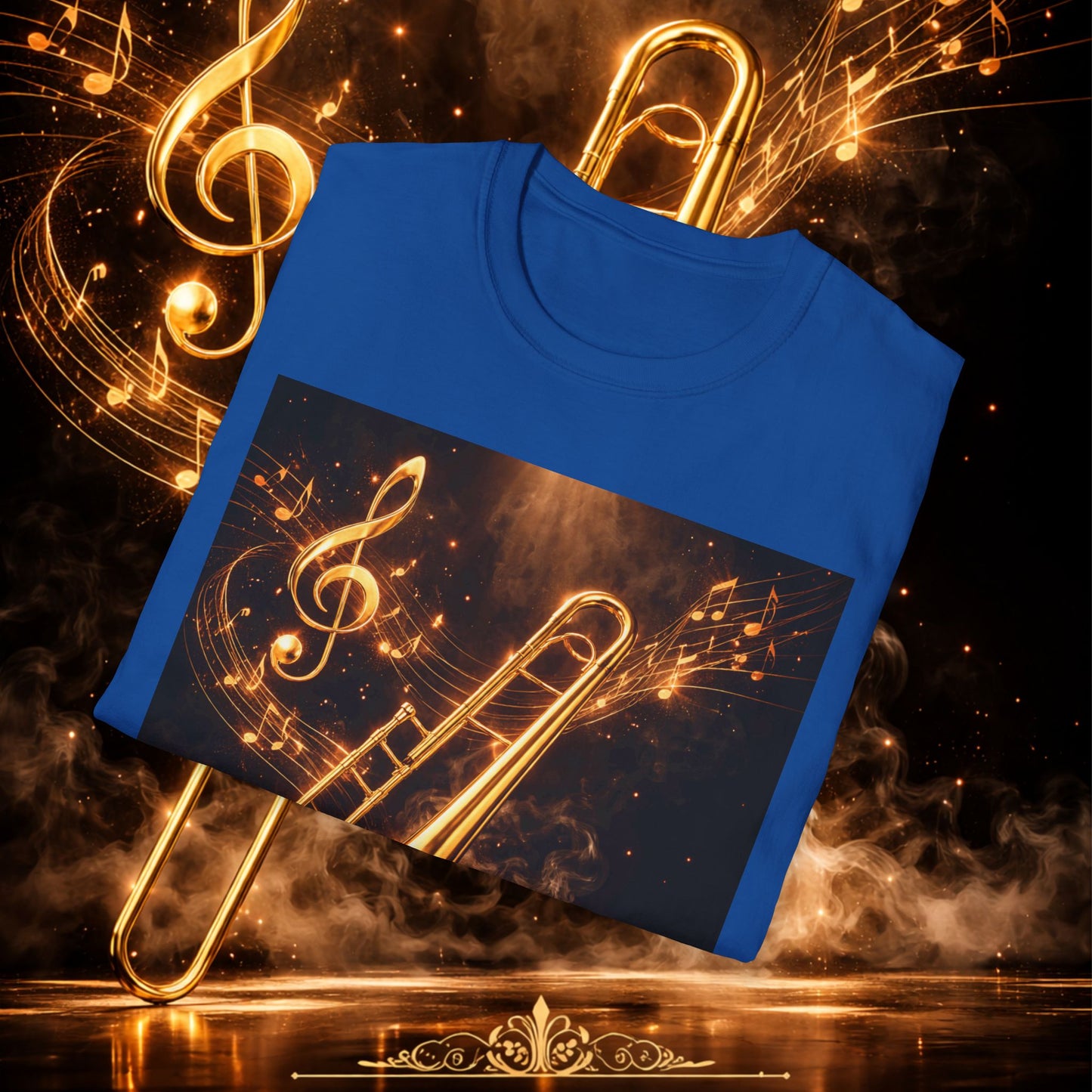 "Camiseta Trombón 🎷🔥No todos los fuegos hacen ruido… algunos tocan el alma.” 🔥🎷