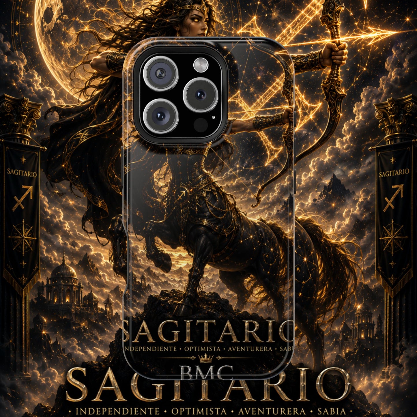 "Funda Magnética Reforzada Sagitario M– La Cazadora del Horizonte"