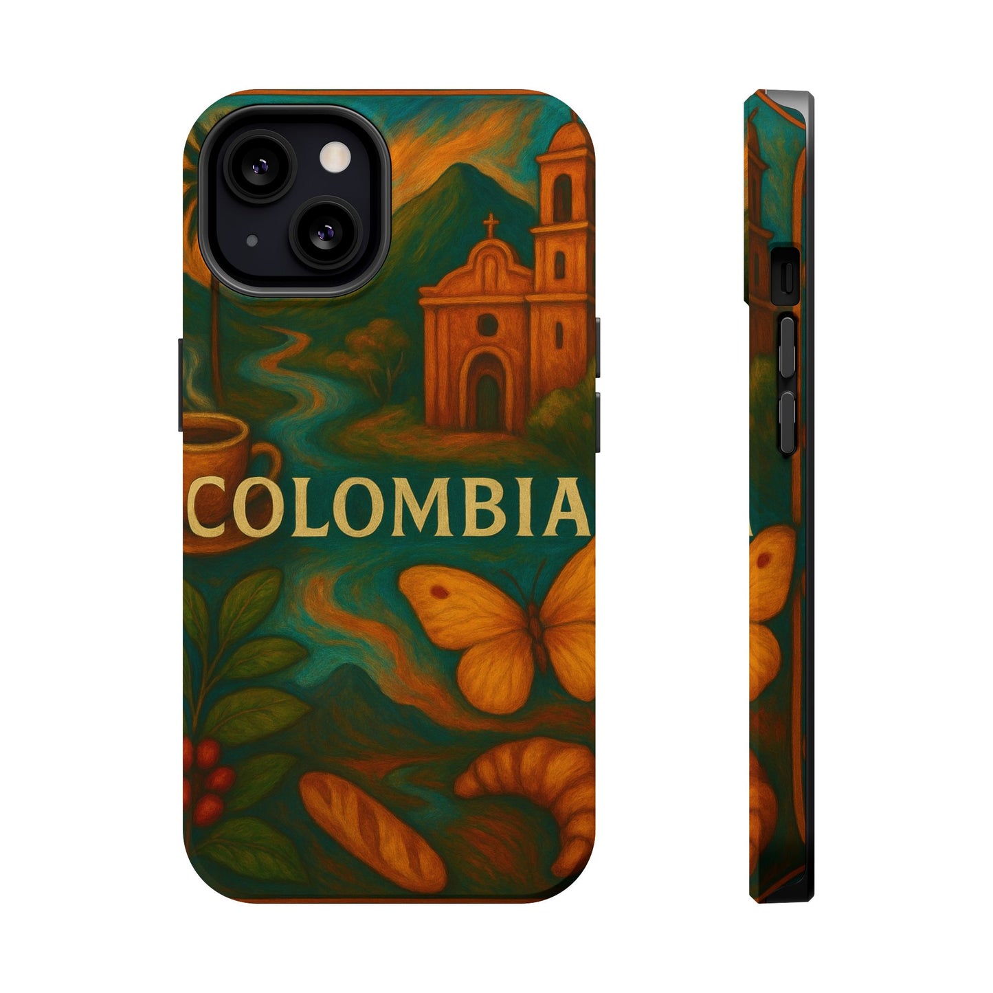 "Reinforced Magnetic Case Colombia: Magic of Colors, Coffee and Tradition ☕🎨🌄"