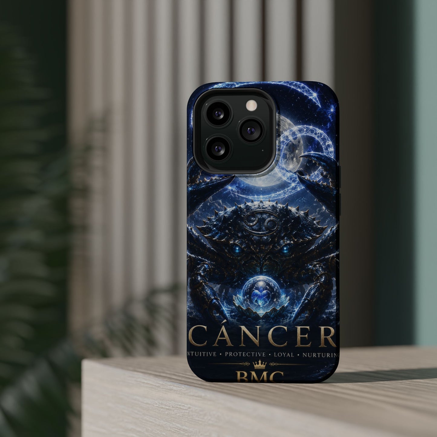"Funda Magnética Reforzada ♋ Cáncer — Guardián de las profundidades""