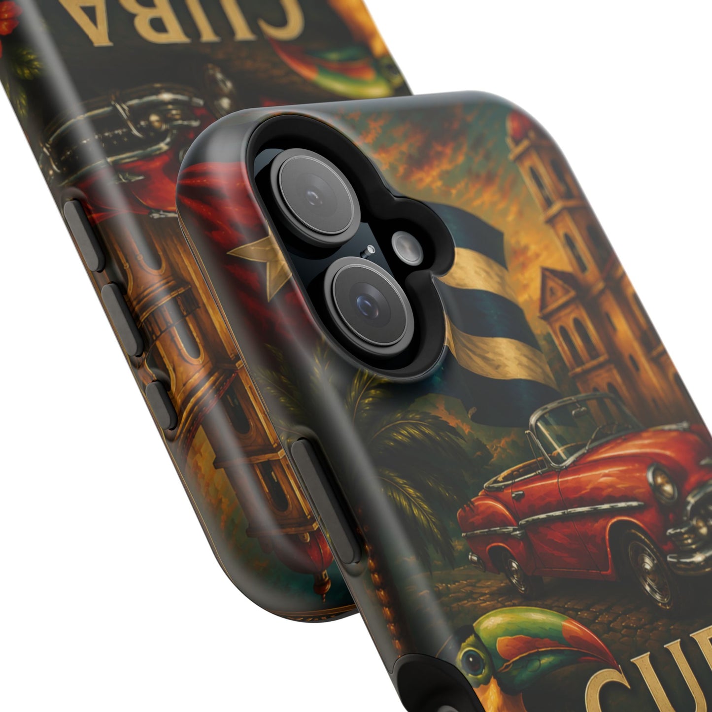 "Funda Magnética Reforzada Magnética Reforzada Cuba: Ritmo, Historia y Encanto Caribeño 🎺🚗🌴 "