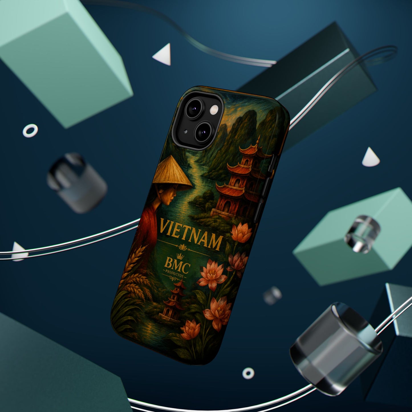 "Funda Magnética Reforzada Magnética Reforzada  Vietnam: Tradición, Naturaleza y Leyendas Ancestrales 🎋🏯🐉"