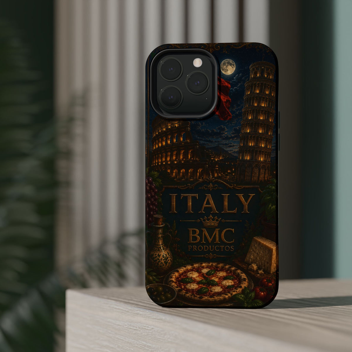 "Funda Magnética Reforzada Magnética Reforzada Italia: Arte, Pasión y Sabores Eternos 🎨🍝🏛️"