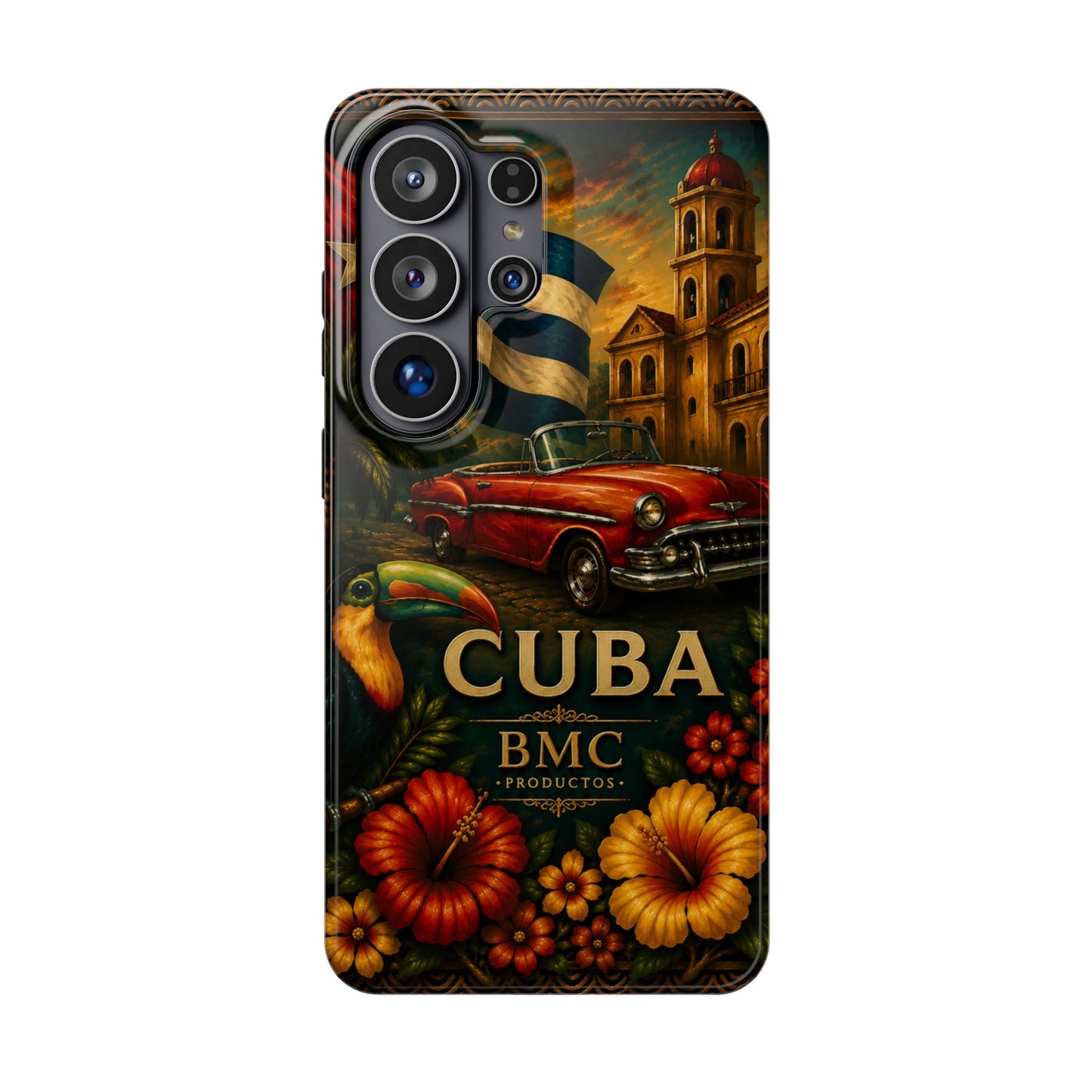 "Funda Magnética Reforzada Magnética Reforzada Cuba: Ritmo, Historia y Encanto Caribeño 🎺🚗🌴 "