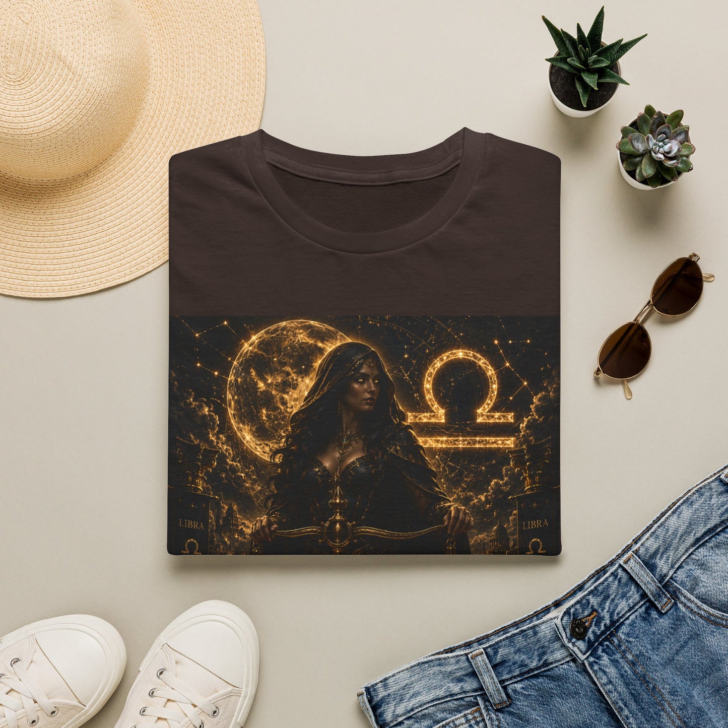 "Camiseta LIBRA – La Guardiana del Equilibrio"