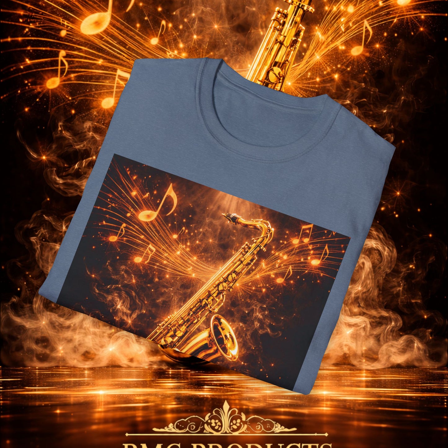 "Camiseta sax 🎷🔥 Haz que arda cada nota.” 🔥🎷