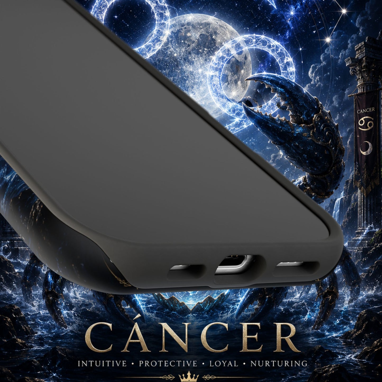 "Funda Magnética Reforzada ♋ Cáncer — Guardián de las profundidades""