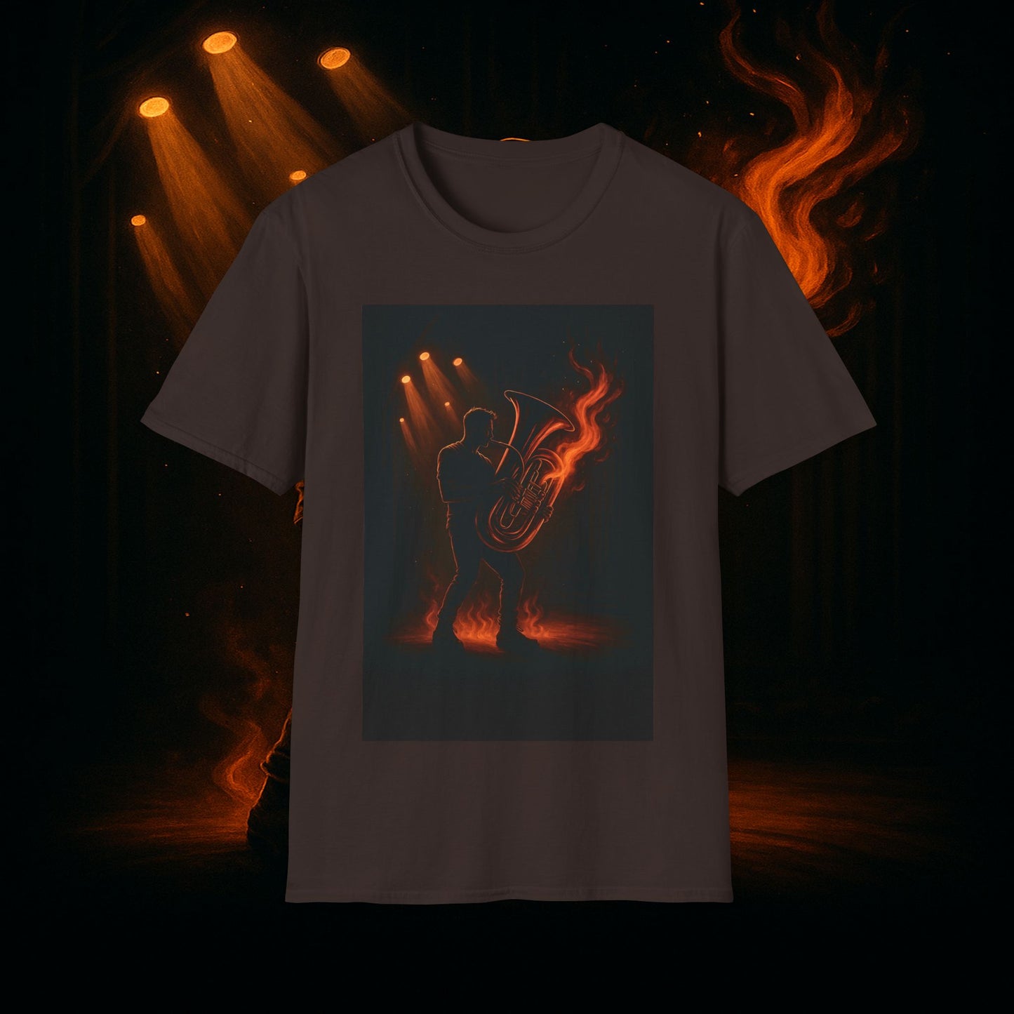 "Camiseta Tuba 🎺🔥 Cuando el alma suena, todo arde.”