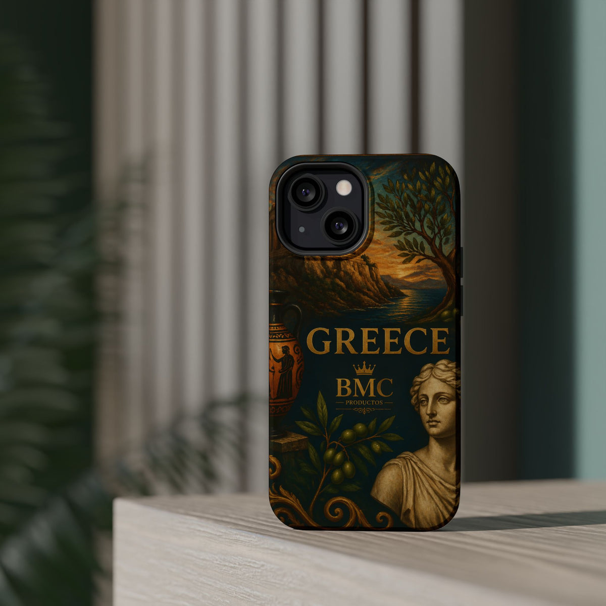 "Funda Magnética Reforzada Magnética Reforzada Grecia: Cuna de Dioses, Maravillas y Filosofía 🌊🏛️⚡"