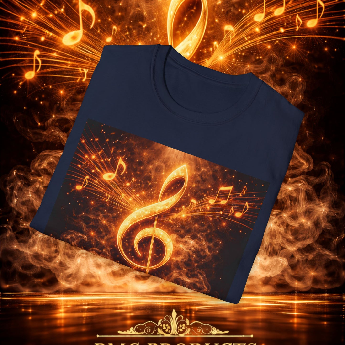 "Camiseta clave de sol 🎼🔥 “Donde nace una nota… nace una llama.” 🔥🎼