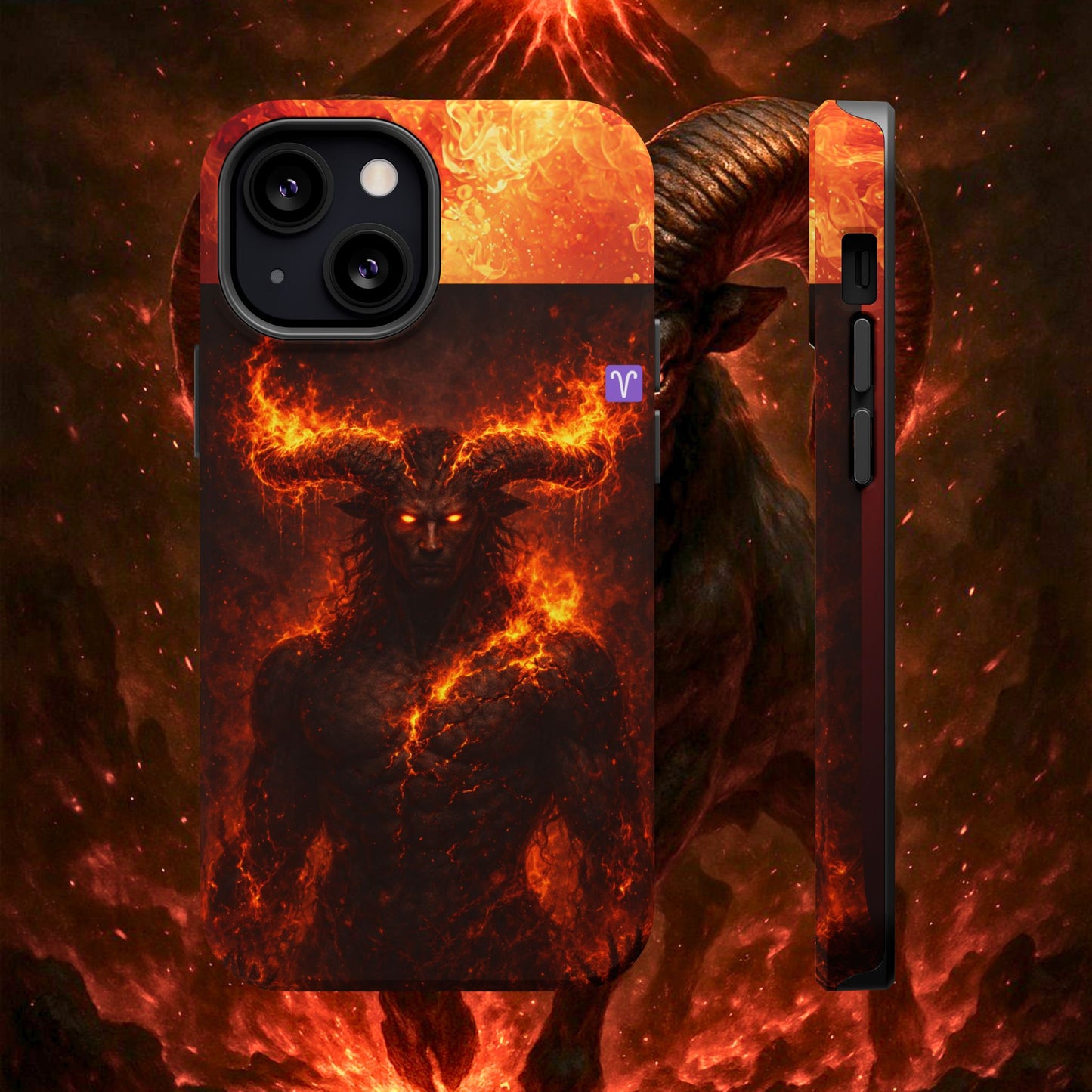"Funda Magnética Reforzada ♈ Aries — Espíritu de fuego"