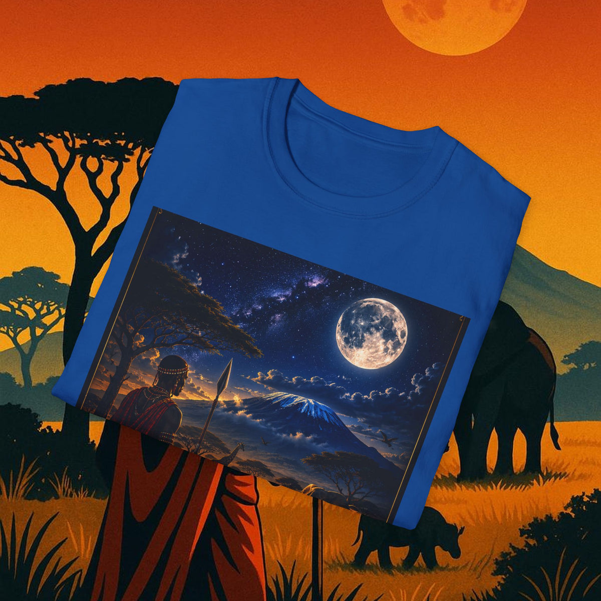 "Camiseta Kenia: Aventura Salvaje y Tierra de Horizontes Infinitos 🦁🌄🏕️"